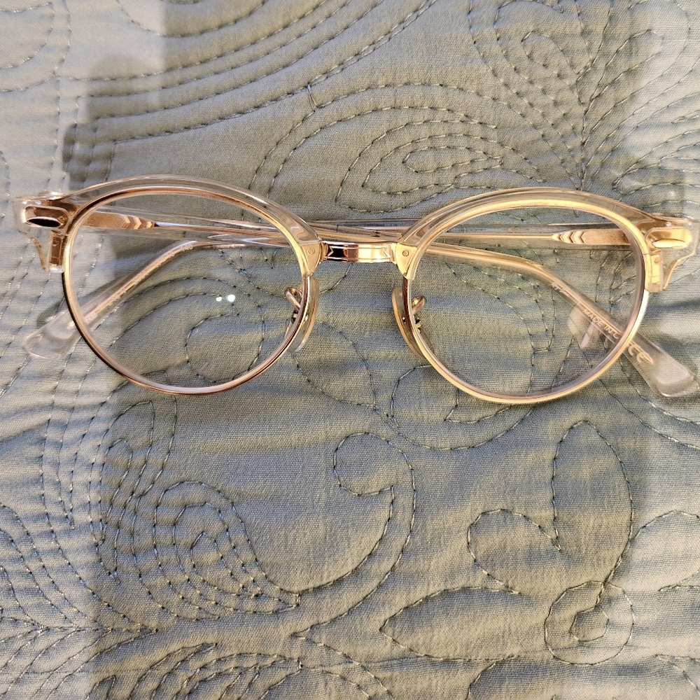 RayBan Clear Clubround Rx Eyeglasses